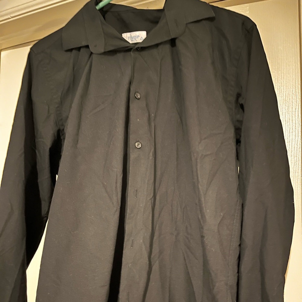 Fitmens Slim Fit black dress shirt